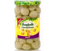 Bonduelle Champignons de Paris Mini Entiers, Bocal de 280g, Poids Égoutté 170g, Pack de 3