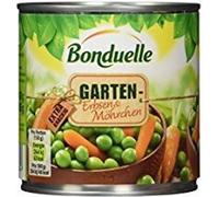 Bonduelle Garten Petits pois et carottes extra croquants 400g pack de 6