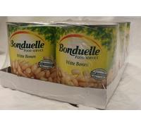 Bonduelle haricots blancs légumes en conserve 800g pack de 6