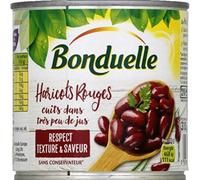 Bonduelle Haricots rouges cuits dans tres peu de jus - La boîte de 250g net egoutte