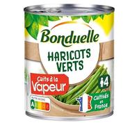 BONDUELLE - Haricots Verts Extra Fins Cuits A La Vapeur 4/4 - Lot De 4 - Vendu Par Lot