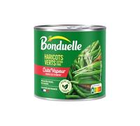 BONDUELLE - Haricots Verts Extra-Fins - Cuits à la Vapeur - Nutri-Score A - Boîte de Conserve 590 g