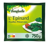Bonduelle L'Epinard feuilles préservées - Le sachet de 750g