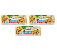 Lot de 3 maïs Bonduelle - Mélange de maïs - Olive e Peperoni - Maïs doux et croustillant avec olives et piments (3 x 170 g)