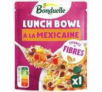 BONDUELLE - Lunch Bowl à la Mexicaine - Plat Préparé - Ingrédients d'Origine 100% Naturelle - Prêt à Déguster - Nutri-Score B - Sachet de 250 g