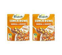 BONDUELLE - Lunch Bowl Maïs & Quinoa - Plat Préparé - Ingrédients d'Origine 100 % Naturelle - Prêt à Déguster - Nutri-Score A - Sachet de 250 g (Lot de 2)