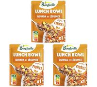 BONDUELLE - Lunch Bowl Maïs & Quinoa - Plat Préparé - Ingrédients d'Origine 100 % Naturelle - Prêt à Déguster - Nutri-Score A - Sachet de 250 g (Lot de 3)