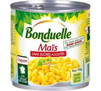 Bonduelle Maïs Grains Sans Sucres Ajoutés 300g (lot de 10)