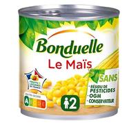 BONDUELLE Maïs Sans Résidu De Pesticide 285G, conserve saine et savoureuse pour vos recettes- Lot De 4