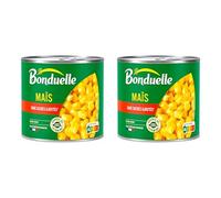 BONDUELLE - Maïs Sans Sucres Ajoutés - Croquant - Sans OGM* - Nutri-Score A - Boîte de Conserve de 300 g (Lot de 2)