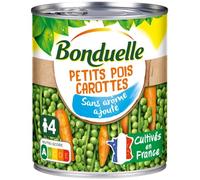 Petits pois carottes - Sans arômes - 530g