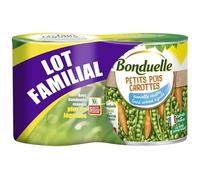 Petits pois et carottes,2 x 530 g