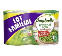 BONDUELLE Petits pois vapeur 2 x 530 g