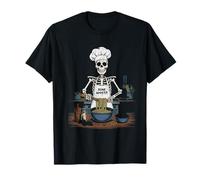 Bone Appetit Squelette Chef Cuisine Pâtes drôle Halloween T-Shirt