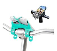 BONE Bike Tie 4 Pro Max, Support Téléphone Vélo Universel pour Potence T/U, Porte Smartphone Vélo 4,7-7,2", Absorption des Chocs, Accessoire Vélo Silicone - Turquoise