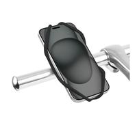 BONE Bike Tie 5, Support Téléphone Vélo pour Guidon, Porte Smartphone Universel 4,7-7,2", Support iPhone Vélo Antidérapant Antichoc, Support Portable Vélo en Silicone - Noir
