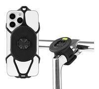 BONE Bike Tie Connect 2, Support Téléphone Vélo pour Potence, Système Tie Connect Universel 4,7-7,2", Pivotant 360°, Antidérapant et Résistant aux Chocs, Support Portable Vélo en Silicone