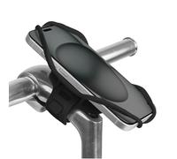 BONE Bike Tie Pro 5, Support Téléphone Vélo pour Potence, Porte Smartphone Universel 5,8-7,2", Support iPhone Vélo Antidérapant Antichoc, Support Portable Vélo en Silicone - Noir