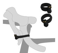 Bone Brake Tie - Miao Cat (Chat) - Lot de 2 Attache-Frein Vélo en Silicone, Maintien du Levier pour Stationnement