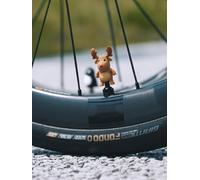 BONE Character Valve Cap - Mr. Deer (Cerf) - Lot de 2 - Bouchons de Valve en Silicone, étanches et Anti-Corrosion, universels pour vélo, Moto, Voiture et SUV