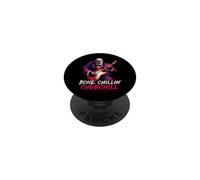 Bone Chillin' Churchill Loup-Garou Jouant de la Guitare British Alt PopSockets PopGrip Adhésif