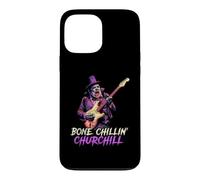 Bone Chillin' Churchill Vampire Jouant de la Guitare Alt Britannique Coque pour iPhone 13 Pro Max