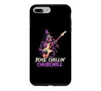 Bone Chillin' Churchill Vampire Jouant de la Guitare Alt Britannique Coque pour iPhone 7 Plus/8 Plus