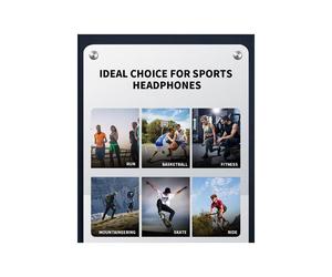 Bone Conduction Sport Headphone Wireless Earphone -Compatible Headset Hands-Free with Mic for Running A