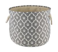 Bone Dry Empreintes de pattes en treillis, coton, gris, taille S
