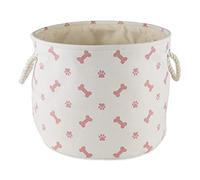 Bone Dry Imprimé pattes et os, coton, rose, taille M