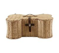 Bone Dry Panier à jouets en polypropylène, osier, beige, grand, 24 x 15 x 9\