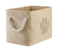 Bone Dry Panier de Rangement Pliable pour Affaires d'animaux de Compagnie, Petite Taille, rectangulaire, Taupe