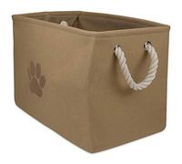 Bone Dry Panier de Rangement Pliable pour Affaires d'animaux de Compagnie, Taille Moyenne, rectangulaire, Taupe
