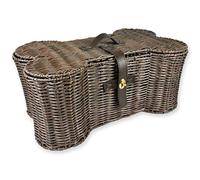Bone Dry Pet Storage Collection Panier à Jouets en Osier en Plastique Marron Taille M 53,3 x 33 x 20,3 cm