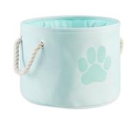 Bone Dry Pet Storage Collection Poubelle Pliable pour Animal de Compagnie Bleu Turquoise Petit Format