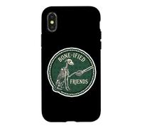 Bone-ified Friends Funny Squelette propriétaire de Chien Papa Maman Pun Blague Coque pour iPhone X/XS
