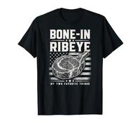 Bone in Ribeye Steak My Two Favorite Things BBQ Funny Dad T-Shirt