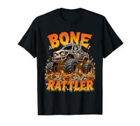 Bone Rattler Halloween Skeleton Monster Truck Pumpkin T-Shirt