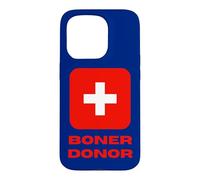 Boner Donor Life Guard Cross Saving Lives with Humour Coque pour iPhone 15 Pro