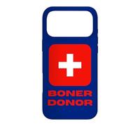 Boner Donor Life Guard Cross Saving Lives with Humour Coque pour iPhone 17 Pro Max