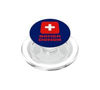 Boner Donor Life Guard Cross Saving Lives with Humour PopSockets PopGrip pour MagSafe