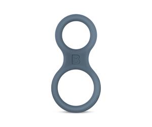 Boners Classic - cockring double pénis et testicules - gris