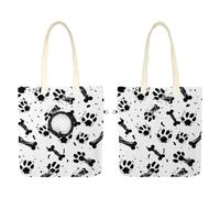 Bones Cat Dog Tracks 1 sac à bandoulière pour animal de compagnie, sac à bandoulière en toile pour chien, sac de transport portable pour chat, petit sac de transport de poitrine