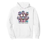 Bones Coffee Funny Spooky Hilarant Squelette Tired Mum Squad Sweat à Capuche