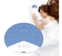 Bones Conduction Enceinte de sommeil sous oreiller sans fil Bluetooth 5.4 ultra fine avec bruit blanc et minuterie à 3 niveaux, design privé pour les personnes dormant sur le côté et la lumière (bleu)