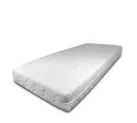 BONEX Fontana Housse de Matelas, 80 x 200 cm, Hauteur 16-18 cm, Convient aux Personnes allergiques, Lavable à 60 °C, Fermeture éclair sur Les 4 côtés, Blanche