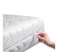BONEX SilevrGuard Housse de Matelas 90 x 200 19-21 Blanc/argenté