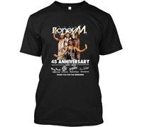 Boney M 45Th Anniversary Thank You for The Memories T-Shirt Unisex Men Tees Black M