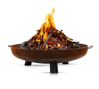 BonFeu BonBowl Plus Brasero - Brasero Exterieur - Barbecue brasero - Brazeros Exterieur Barbecue Plancha - Ø 80 cm Acier Corten, Ø 80 cm with Handle
