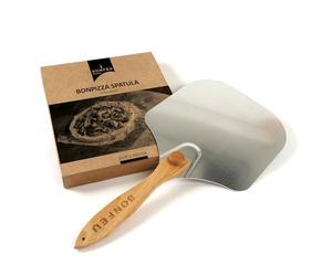 BonFeu BonPizza Spatula - Pelle à pizza - En aluminium inoxydable - Robuste - 65,5 x 35,5 x 1,5 cm